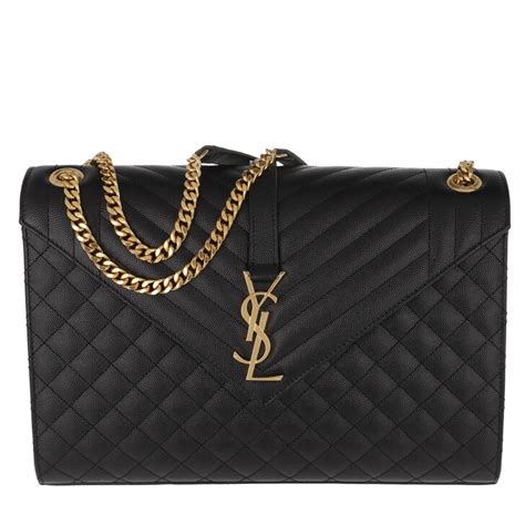 ysl black padded bag|ysl black bag with chain.